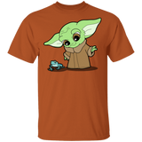 T-Shirts Texas Orange / S Baby Yoda and Frog T-Shirt