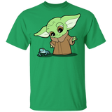 T-Shirts Irish Green / YXS Baby Yoda and Frog Youth T-Shirt