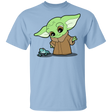 T-Shirts Light Blue / YXS Baby Yoda and Frog Youth T-Shirt