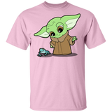 T-Shirts Light Pink / YXS Baby Yoda and Frog Youth T-Shirt