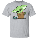 T-Shirts Sport Grey / YXS Baby Yoda and Frog Youth T-Shirt