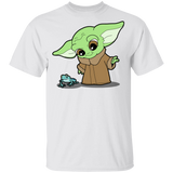 T-Shirts White / YXS Baby Yoda and Frog Youth T-Shirt