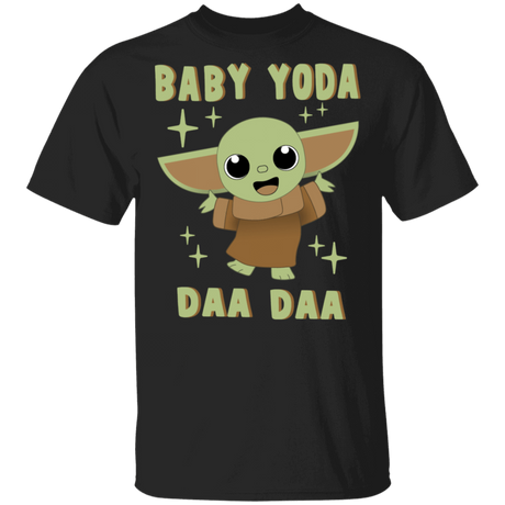 T-Shirts Black / S Baby Yoda Daa Daa T-Shirt