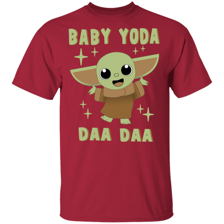 T-Shirts Cardinal / S Baby Yoda Daa Daa T-Shirt