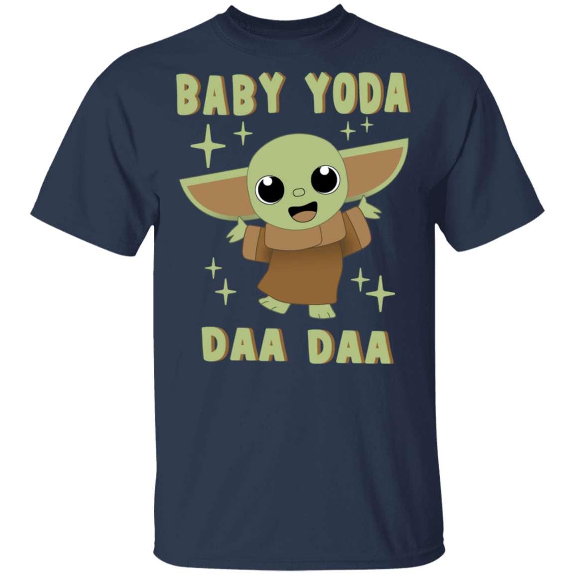 T-Shirts Navy / S Baby Yoda Daa Daa T-Shirt