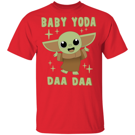 T-Shirts Red / S Baby Yoda Daa Daa T-Shirt