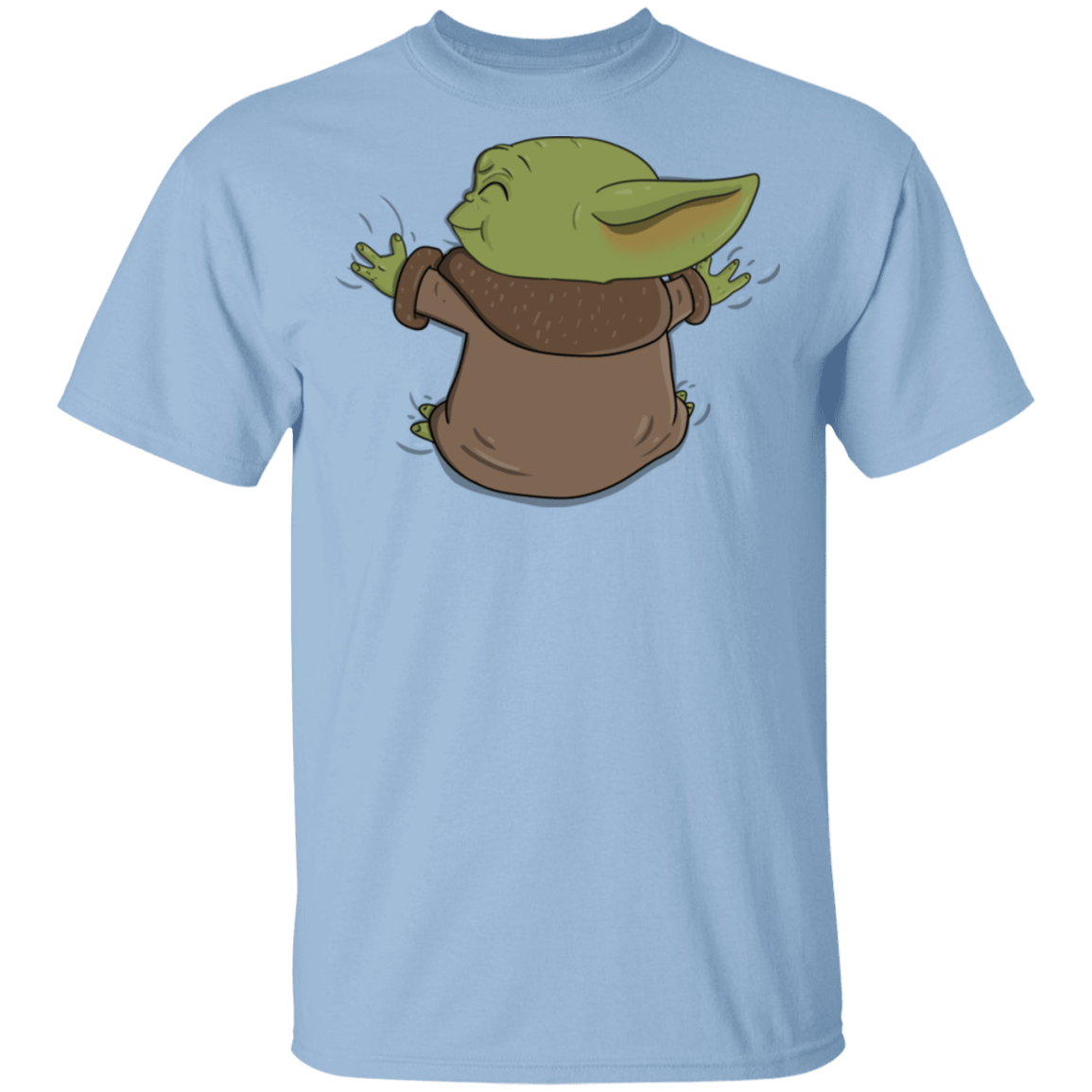 T-Shirts Light Blue / S Baby Yoda Hug T-Shirt