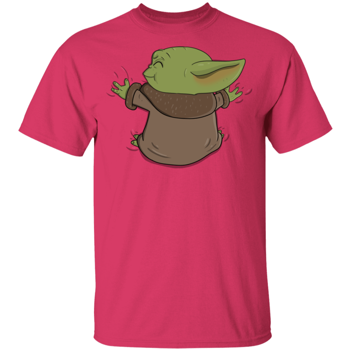 T-Shirts Heliconia / YXS Baby Yoda Hug Youth T-Shirt