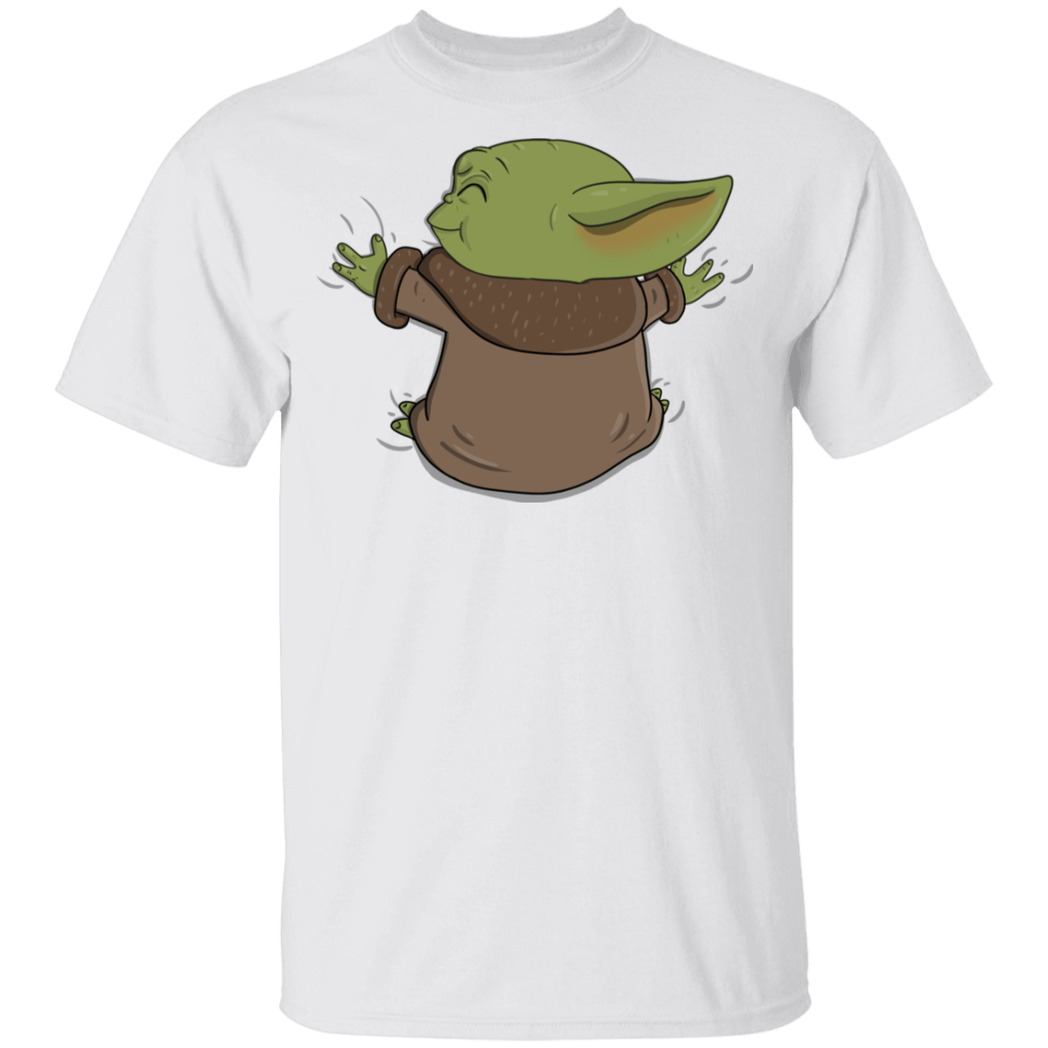 T-Shirts White / YXS Baby Yoda Hug Youth T-Shirt