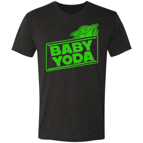 T-Shirts Vintage Black / S Baby Yoda Men's Triblend T-Shirt