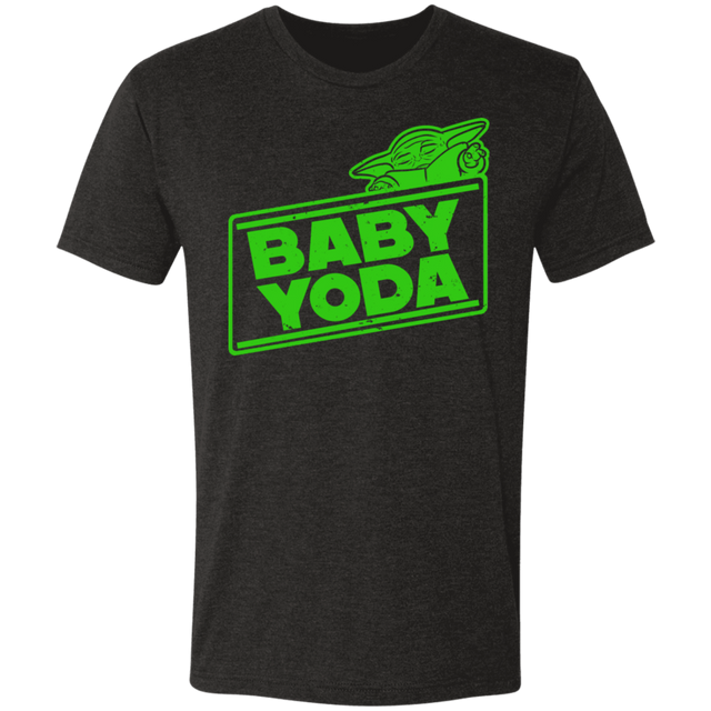 T-Shirts Vintage Black / S Baby Yoda Men's Triblend T-Shirt