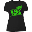 T-Shirts Black / X-Small Baby Yoda Women's Premium T-Shirt