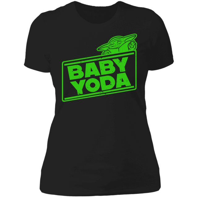 T-Shirts Black / X-Small Baby Yoda Women's Premium T-Shirt