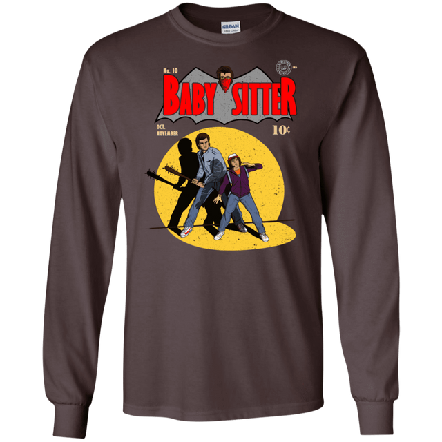 T-Shirts Dark Chocolate / S Babysitter Batman Men's Long Sleeve T-Shirt