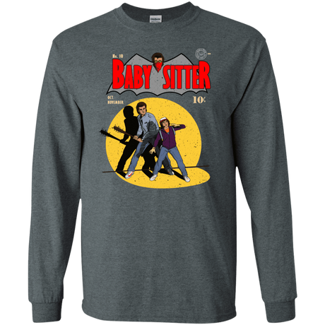 T-Shirts Dark Heather / S Babysitter Batman Men's Long Sleeve T-Shirt