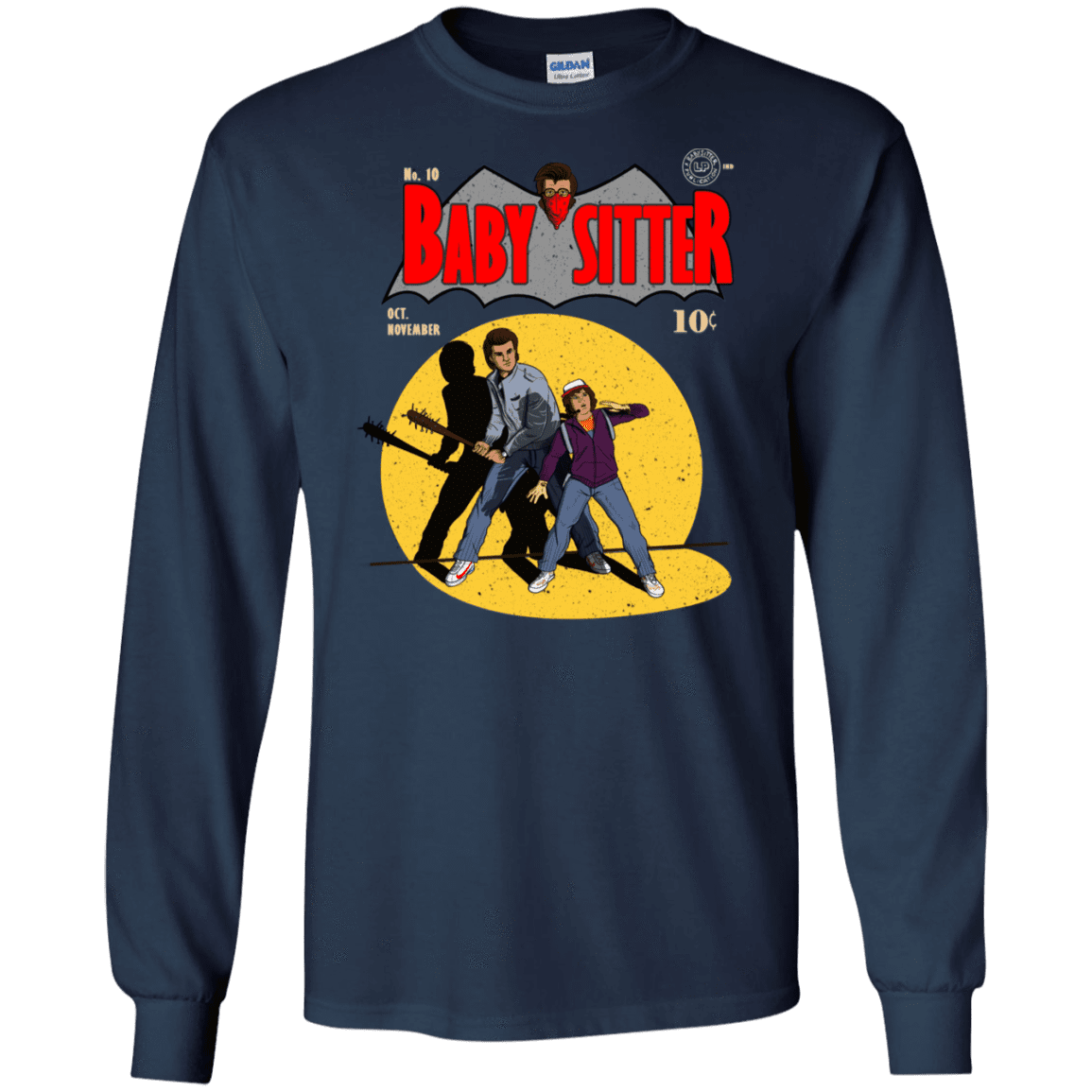 T-Shirts Navy / S Babysitter Batman Men's Long Sleeve T-Shirt