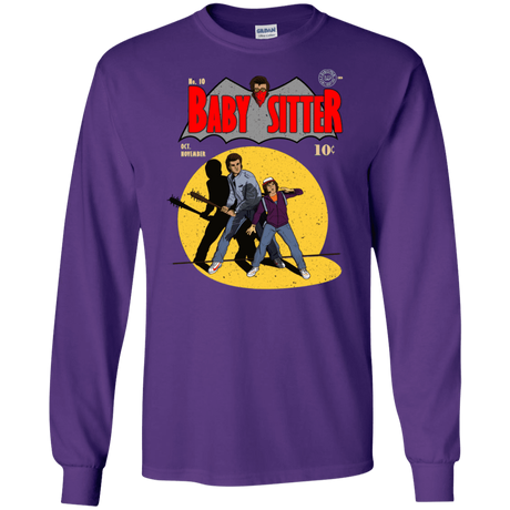 T-Shirts Purple / S Babysitter Batman Men's Long Sleeve T-Shirt