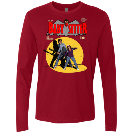T-Shirts Cardinal / S Babysitter Batman Men's Premium Long Sleeve