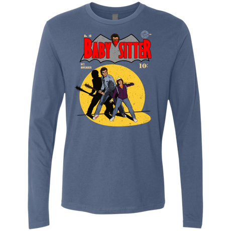 T-Shirts Indigo / S Babysitter Batman Men's Premium Long Sleeve