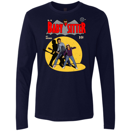 T-Shirts Midnight Navy / S Babysitter Batman Men's Premium Long Sleeve