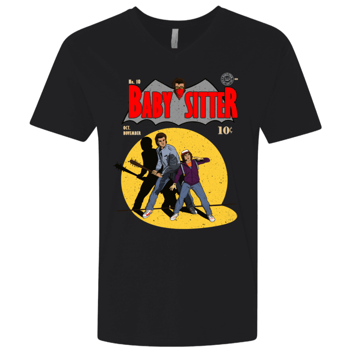 T-Shirts Black / X-Small Babysitter Batman Men's Premium V-Neck