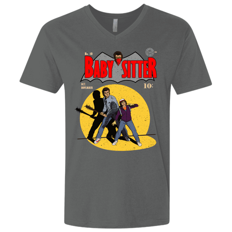 T-Shirts Heavy Metal / X-Small Babysitter Batman Men's Premium V-Neck