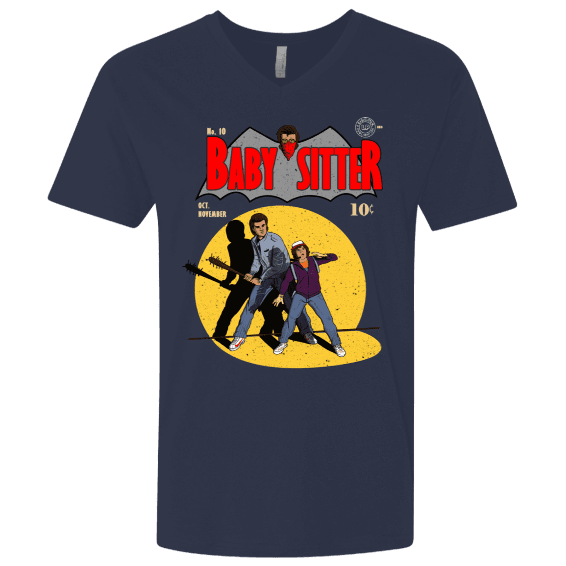 T-Shirts Midnight Navy / X-Small Babysitter Batman Men's Premium V-Neck