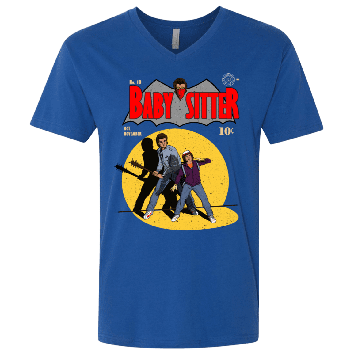 T-Shirts Royal / X-Small Babysitter Batman Men's Premium V-Neck