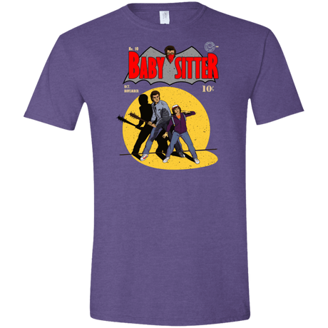 T-Shirts Heather Purple / S Babysitter Batman Men's Semi-Fitted Softstyle