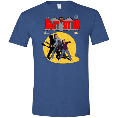 T-Shirts Heather Royal / X-Small Babysitter Batman Men's Semi-Fitted Softstyle