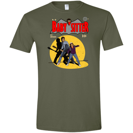 T-Shirts Military Green / S Babysitter Batman Men's Semi-Fitted Softstyle
