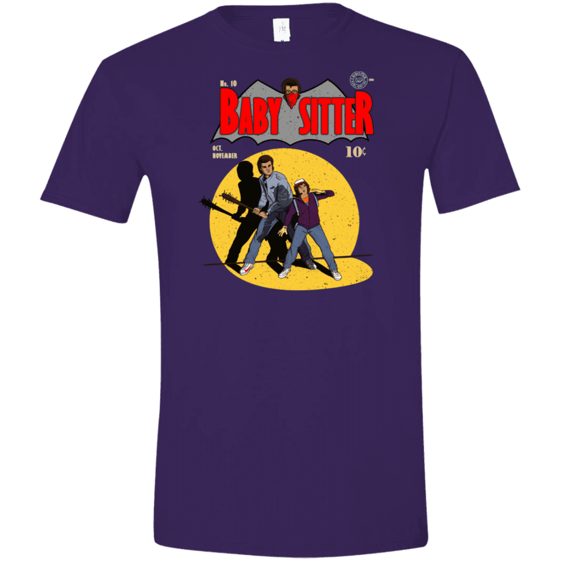 T-Shirts Purple / S Babysitter Batman Men's Semi-Fitted Softstyle