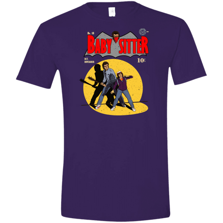 T-Shirts Purple / S Babysitter Batman Men's Semi-Fitted Softstyle