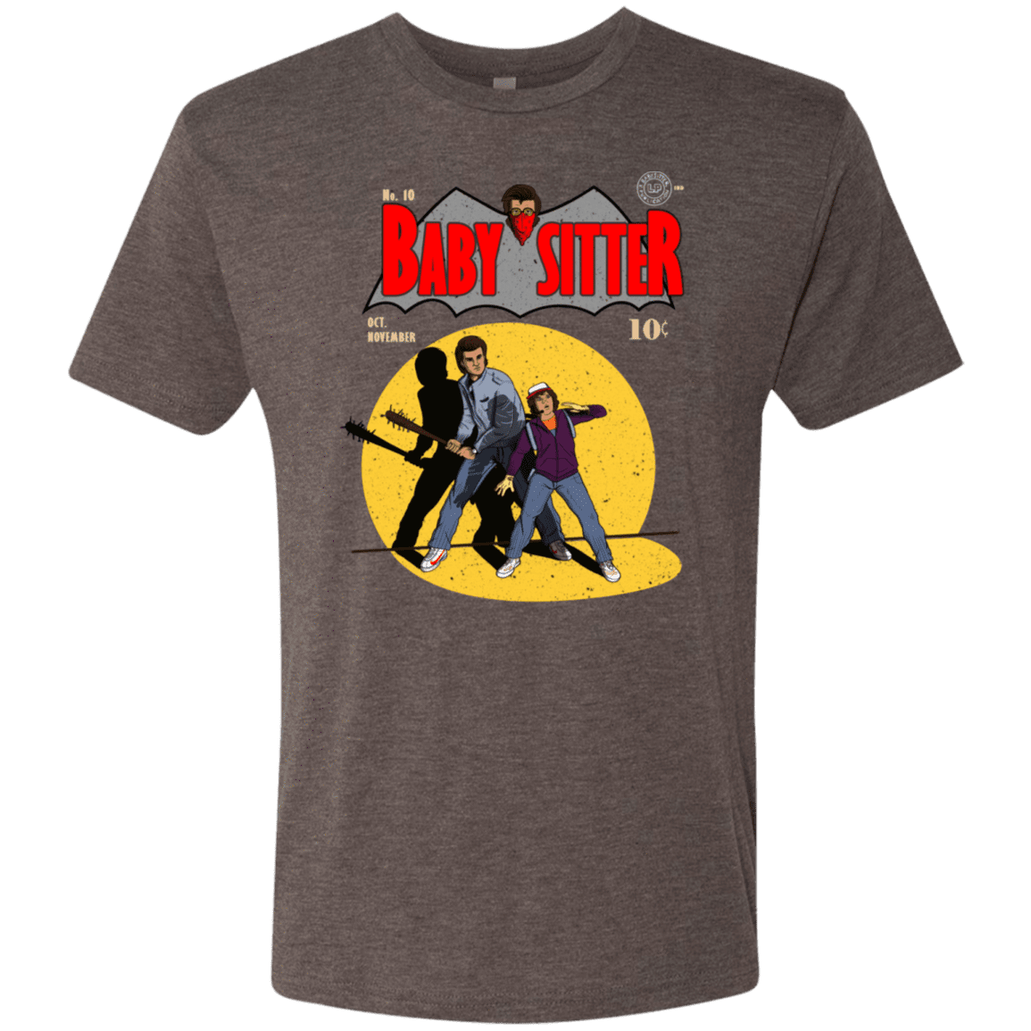 T-Shirts Macchiato / S Babysitter Batman Men's Triblend T-Shirt