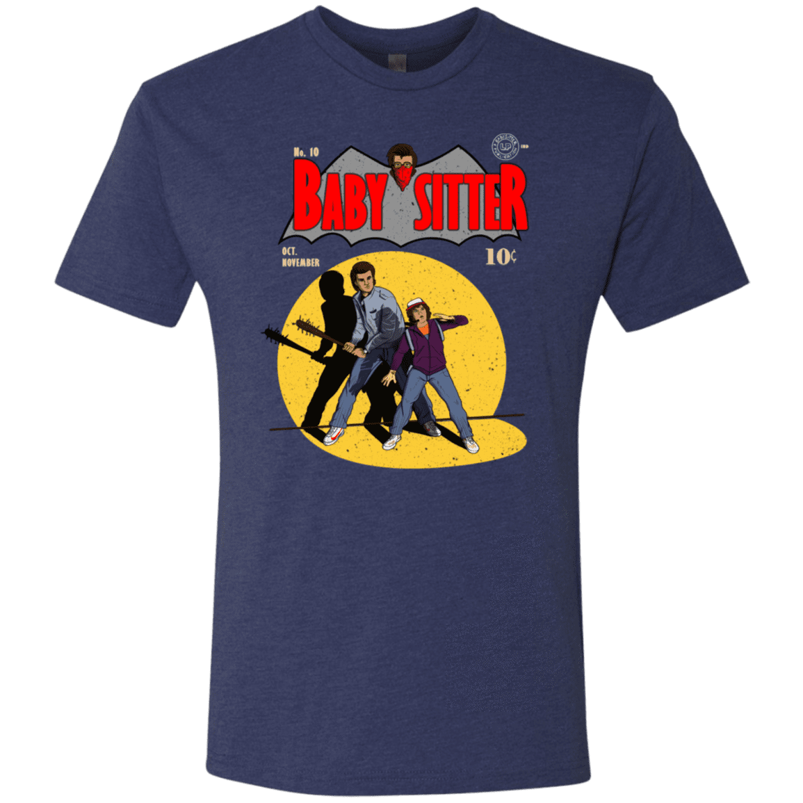 T-Shirts Vintage Navy / S Babysitter Batman Men's Triblend T-Shirt