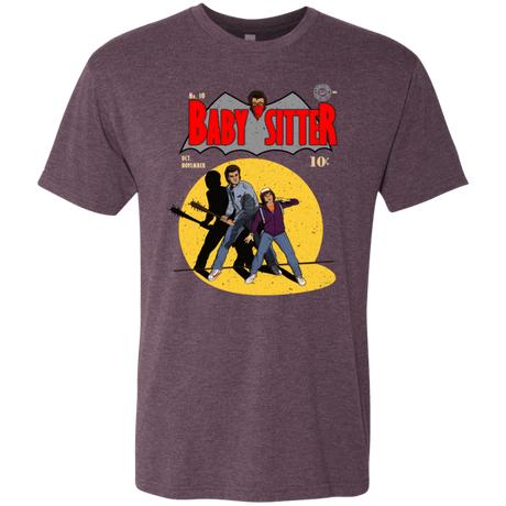 T-Shirts Vintage Purple / S Babysitter Batman Men's Triblend T-Shirt