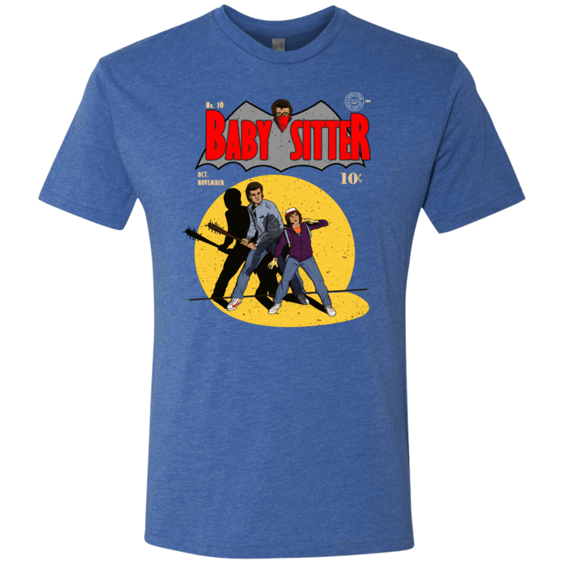 T-Shirts Vintage Royal / S Babysitter Batman Men's Triblend T-Shirt