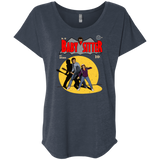 T-Shirts Vintage Navy / X-Small Babysitter Batman Triblend Dolman Sleeve