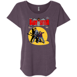 T-Shirts Vintage Purple / X-Small Babysitter Batman Triblend Dolman Sleeve