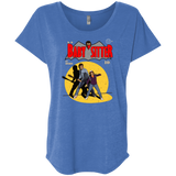 T-Shirts Vintage Royal / X-Small Babysitter Batman Triblend Dolman Sleeve