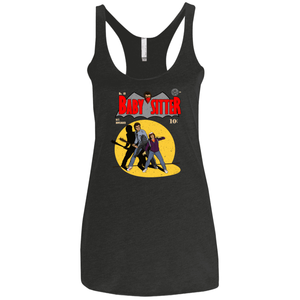 T-Shirts Vintage Black / X-Small Babysitter Batman Women's Triblend Racerback Tank