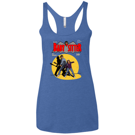 T-Shirts Vintage Royal / X-Small Babysitter Batman Women's Triblend Racerback Tank