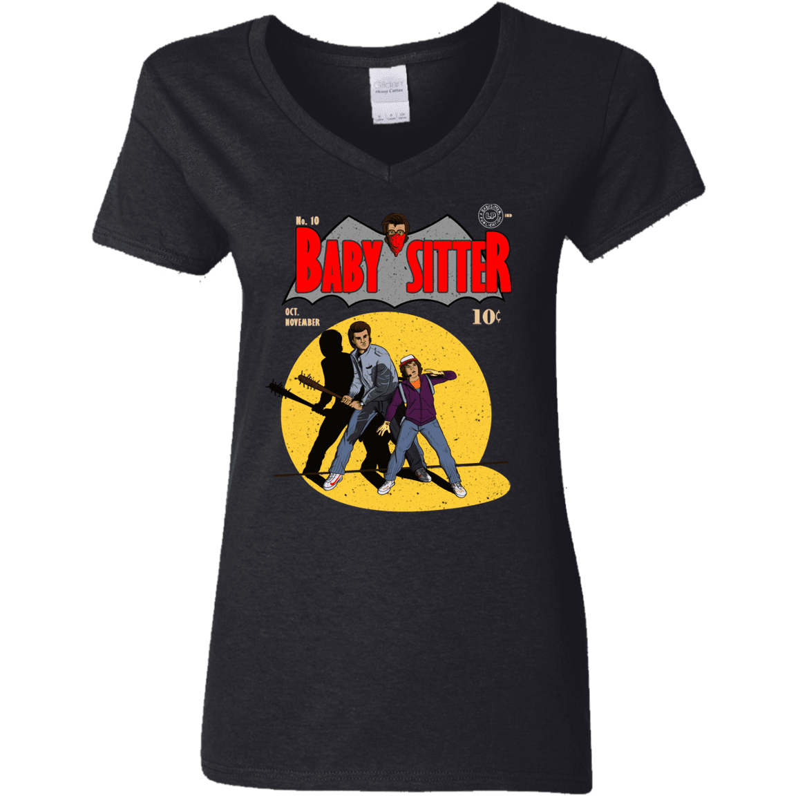 T-Shirts Black / S Babysitter Batman Women's V-Neck T-Shirt