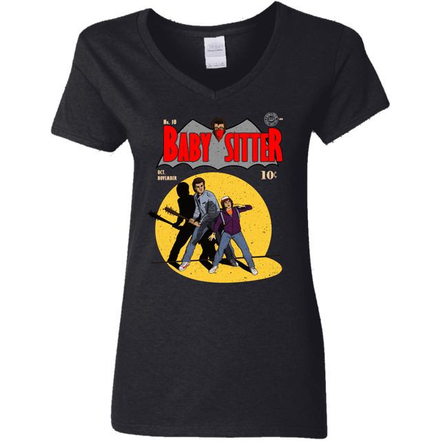 T-Shirts Black / S Babysitter Batman Women's V-Neck T-Shirt