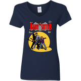 T-Shirts Navy / S Babysitter Batman Women's V-Neck T-Shirt