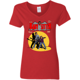 T-Shirts Red / S Babysitter Batman Women's V-Neck T-Shirt