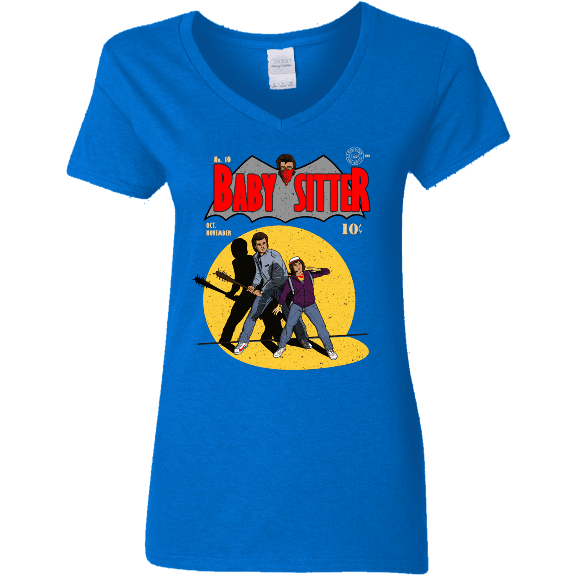 T-Shirts Royal / S Babysitter Batman Women's V-Neck T-Shirt