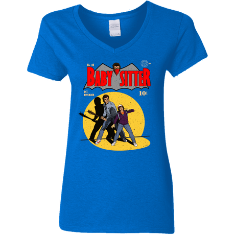 T-Shirts Royal / S Babysitter Batman Women's V-Neck T-Shirt