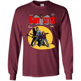 T-Shirts Maroon / YS Babysitter Batman Youth Long Sleeve T-Shirt