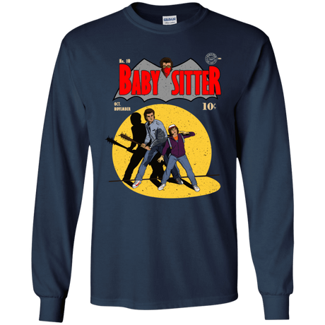 T-Shirts Navy / YS Babysitter Batman Youth Long Sleeve T-Shirt